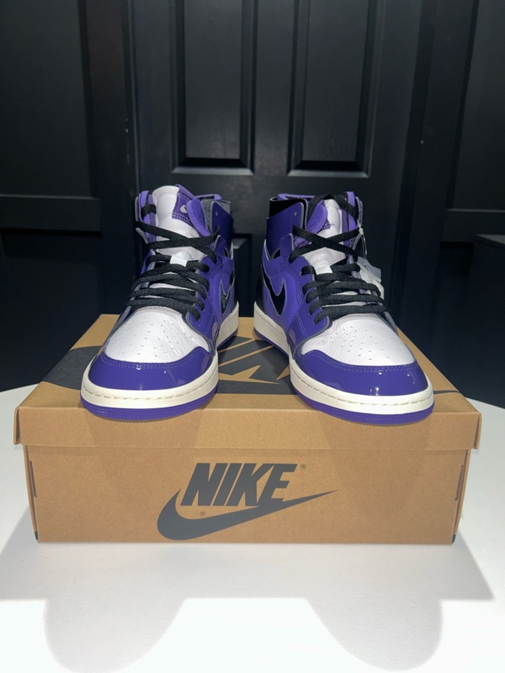 Jordan 1 High Zoom Air CMFT “Purple Patent” Men’s Size 10.5 - Picture 4 of 12